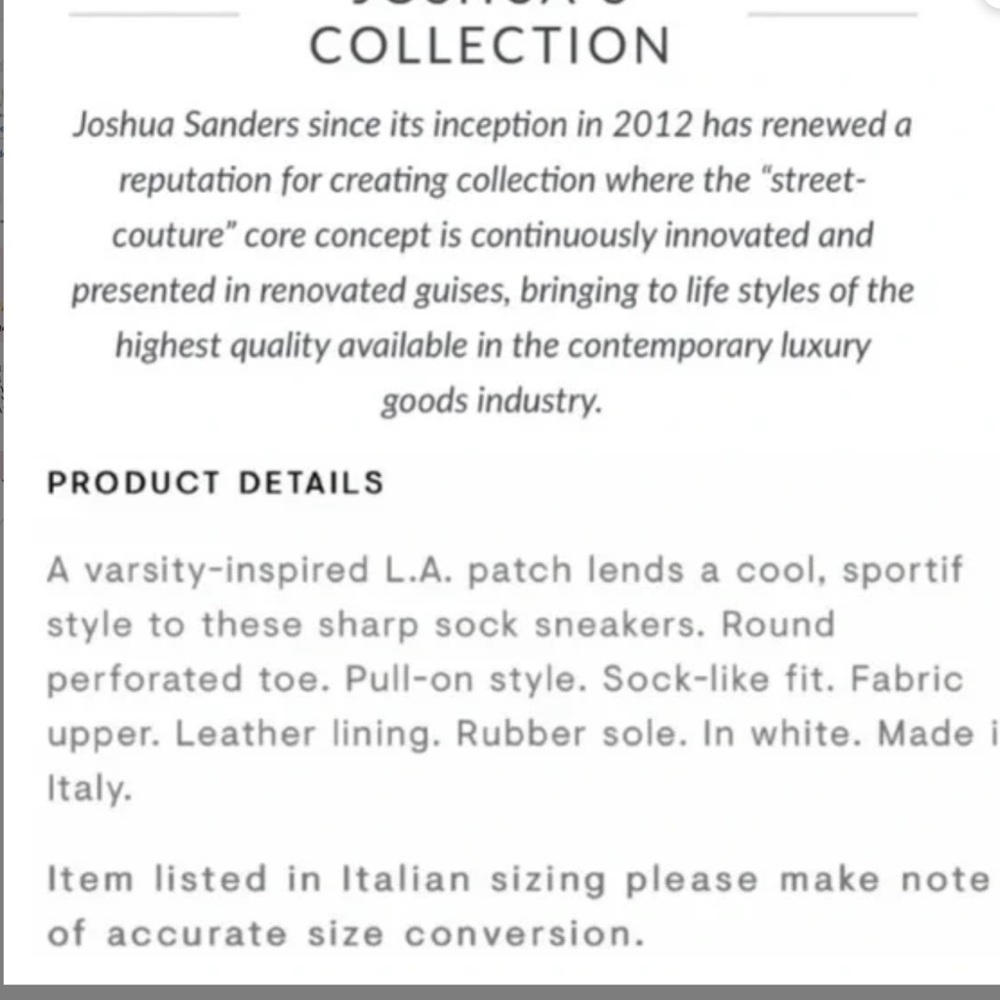 Joshua Sanders Kids White and Red Sneakers - Picture 3 of 7